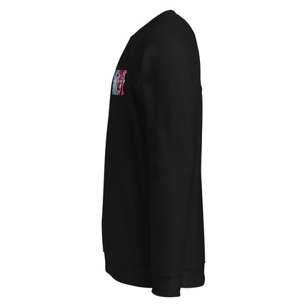 Sweatshirt écologique raglan unisexe Broderie - Wave - pimp your tee