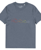 Dunkelmeliertes Blau