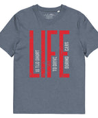 Dunkelmeliertes Blau