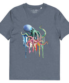 Dunkelmeliertes Blau